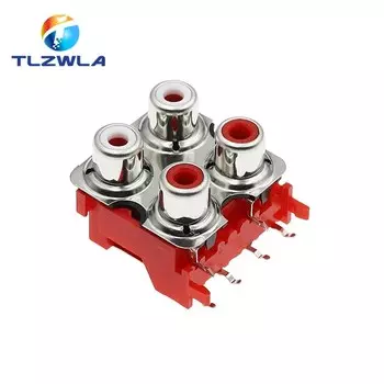 RCA разъемы AV2-8.4-13 красные 2 шт