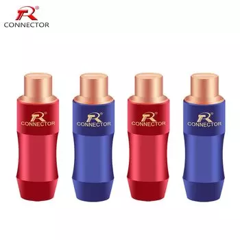 RCA разъём R N1017, синий и красный, 2 шт