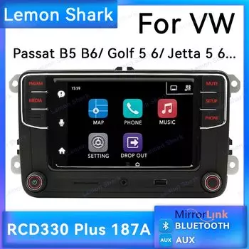 RCD330 Plus Bluetooth Автомобильный радиоприемник 6RD 035187 Автомобильный мультимедийный плеер AUX SD Mirrorlink MIB для VW Passat B5 6, CC Jetta Golf POLO