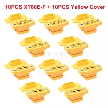 НОВЫЙ Amass XT60E-F XT60E Женский разъем и XT60H Мужская модель самолета Батарея Позолоченный 30А Высокоточный безопасный разъем