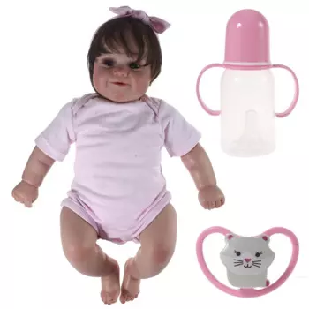 Реалистичная кукла-младенец Reborns 20 дюймов, кукла-смайлик для новорожденных, Реалистичная с одеждой и волосами QX2D