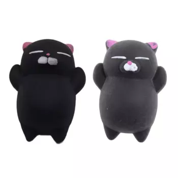 Реалистичная мягкая игрушка для кошек, мультяшная кошечка и отскок памяти, непоседа, интерактивная игрушка, супер мягкая для