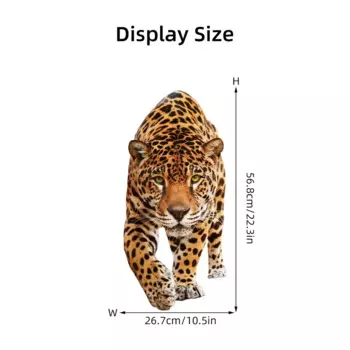 Реалистичные Наклейки На Стену С Леопардами, 1 Шт., Водный Красочный Декоративный Клей Из ПВХ Для Детской Комнаты, Спальни