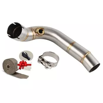 REALZION CBR600 RR выхлопная труба для мотоцикла средняя труба выхлопная труба соединитель выхлопной трубы для Honda CBR600RR 2007-2020