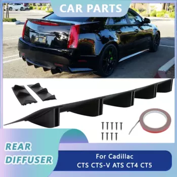 Задний бампер, диффузор, спойлер для Cadillac CTS CTS-V ATS CT4 CT5, углеродное волокно, акула, 5 плавников, 81,5 см, универсальные автомобильные аксессуары