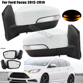 Зеркала заднего вида для Ford Focus 2015 2016 2017-2018, боковое зеркало, стеклянная линза в сборе, указатель поворота, версия для США
