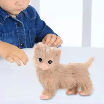 Реборн, кот, детская игрушка, Пушистая кошка, кукла для дня рождения, настольное украшение Вечерние