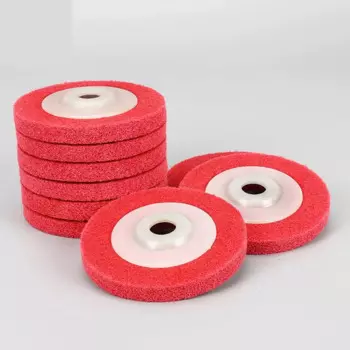 Колеса для полировки металла 100 * 16mm7p 9p Нетканые абразивные колеса нейлоновое волокно полировальная абразивный диск для колес