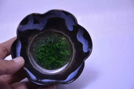 Редкая старая китайская чайная печь, фарфоровая чаша, сапфир, бесплатная доставка