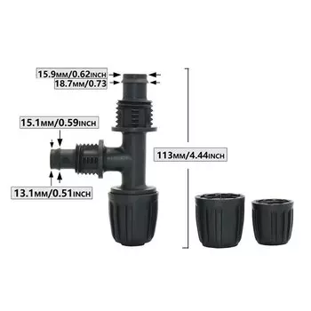 Редукционные фитинги для полиэтиленовых труб LWHRR, черные, пластик