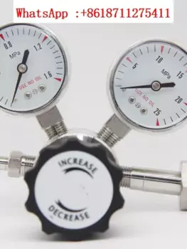 Редукционный клапан давления из нержавеющей стали 316L, газовый баллон, первичный регулирующий клапан, кислород, гелиевый азот