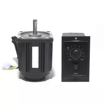 Редукторный электродвигатель переменного тока с оптической осью 220 В 25 Вт, 1250 об/мин и контроллером скорости, Новинка