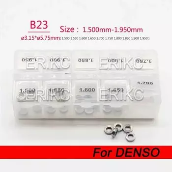 Регулировочная прокладка ERIKC B21 B23 B24 B27 Прокладка регулировки форсунок Common Rail Шайба прокладки для форсунок DENSO
