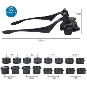 Регулируемая лупа Mshiwi 2.5X 10X 15X 20X 25X