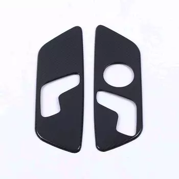 Регулируемая ручка переключения передач для автомобильного сиденья из углеродного волокна, Кнопочная крышка, отделка панели для changan unit 2020 2021 2022 2023 uni-t, аксессуары для интерьера