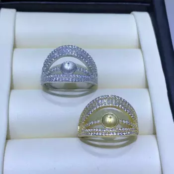 Регулируемое кольцо для пальца из серебра 925 пробы, 3 шт./лот