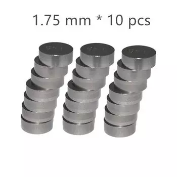 Регулируемые клапаны для мотоциклов, 10 шт., 7,48 мм, 1,7 мм, 1,75 мм, 1,8 мм, 1,85 мм, 1,9 мм, 1,95 мм, 2,0 мм, 2,05 мм, 2,1 мм, 2,15 мм