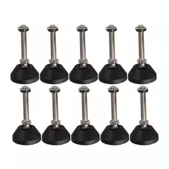 Регулируемая мебельная скользящая Накладка для ножек, диаметр 40 мм, универсальное соединение с резьбой M8 x 50 мм в каждой упаковке 10 6 4 шт.