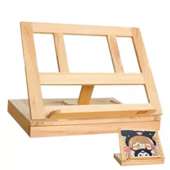 Регулируемый деревянный стол для набросков, мольберт, портативный деревянный стол из твердого бука, регулируемый деревянный Настольный мольберт для рисования и