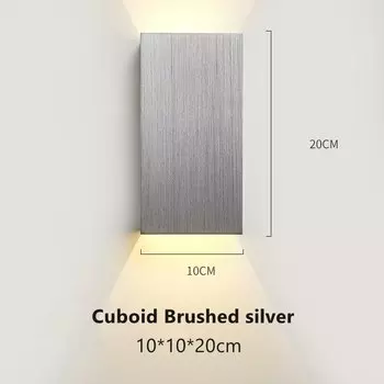 Регулируемый кубический настенный светильник Khelse, алюминий, IP68, 12/24 Вт