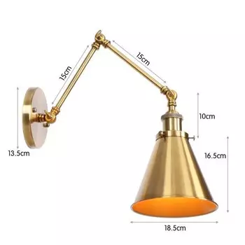 Регулируемый настенный светильник WGNUUC черного цвета