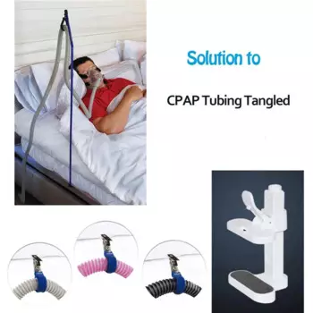 Регулируемый универсальный держатель шланга CPAP, 1 шт., вешалка для предотвращения утечки трубки и спутывания, кронштейн для трубки, фиксированная опора для трубопровода