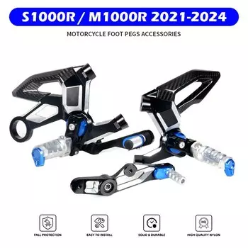 Регулируемый задний комплект подножек для мотоцикла, подставка для ног, задняя часть для BMW S1000R M1000R 2021-2024
