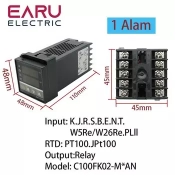 Регулятор температуры EARUELECTRIC REX-C100 PID