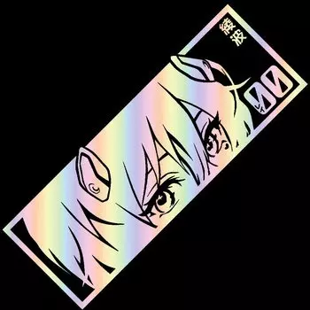 Rei Ayanami 00, автомобильная наклейка, украшение для окна, аниме, красивая девушка, наклейки для ноутбука, компьютера, автозапчасти, виниловые наклейки