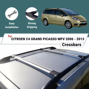 Рейки для CITROEN C4 GRAND PICASSO 2006-2013, поперечная рейка из алюминиевого сплава, автомобильная багажная рейка на крышу, поперечная рейка для багажа