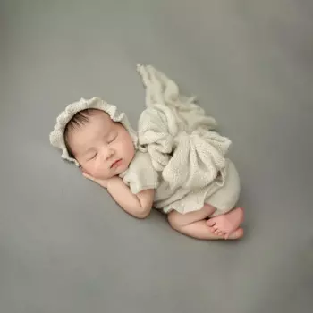 Реквизит для фотосъемки младенцев Одежда Вязаный комбинезон головной убор с бантом мягкие эластичные обертывания одеяло реквизит для фотостудии