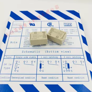 Реле DK1a-24V-F AW3014F 4pin 10A 250VAC
