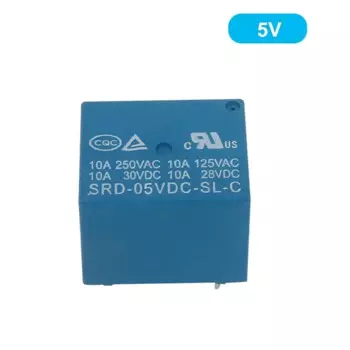 Реле 3V 5V 6V 9V 12V 24V 48V 10A 250VAC 5PIN
