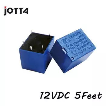 Реле JQC-3FF-S-Z 12VDC 5 футов 10A