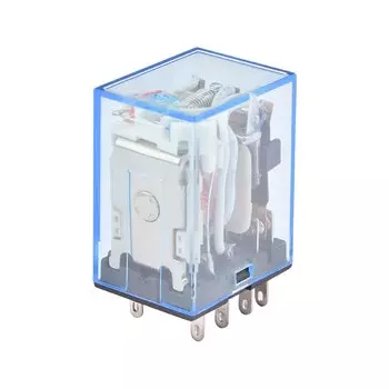 Реле мощности, MY3 HH53P, MY3NJ, 11 контактов, для светодиодных ламп 3NO 3NC, 24 В, 110 В, 220 В переменного тока, с разъемом 12 В, 24 В, с основанием