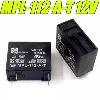 Реле MPL-112-A-T 12В 4 контакта 16A