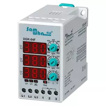 Реле напряжения Samwha-Dsp DGK-04F 3*380В