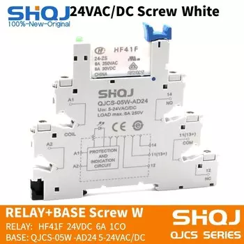 Реле SHQJ 100% HF41F 24-ZS 10 шт.