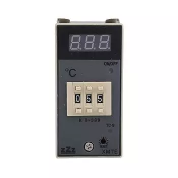 Реле типа K, цифровой термостат, дисплей 48x96 мм, 0-399 градусов Цельсия, регулятор температуры для машины для изготовления обуви CG XMTE-2301