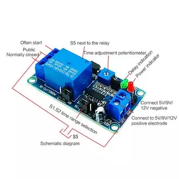 Реле времени 12В