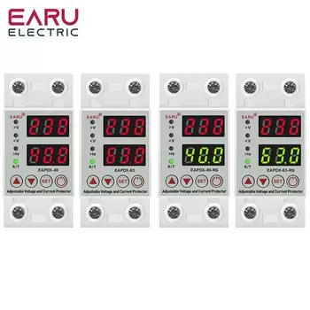 Реле защиты от перенапряжения EARUELECTRIC 40A 63A 220V