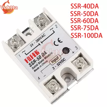 Релейный модуль Gaqqee SSR-40DA SSR-50DA SSR-60DA SSR-75DA SSR-100DA для PID регулирования температуры