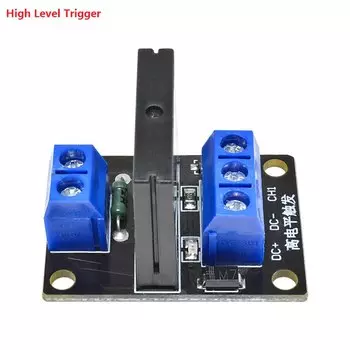 Релейный модуль высокого/низкого уровня, 5 В, 1 канал, релейный модуль с твердотельным реле 240 в, 2 А, выход с фотоинтерфейсом для Arduino
