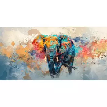 RELIABLI ART АБСТРАКТНАЯ картина с изображением слона на холсте