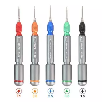 RELIFE RL-724A высокоточный ремонт мобильный телефон Набор отверток с крутящим моментом, противоскользящая сильная Магнитная Адсорбция для разборки