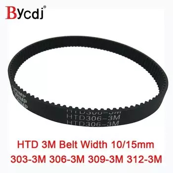 Ремень ГРМ Arc HTD 3M C = 303 306 309 312 ширина 6-25 мм Teeth101 102 103 104 HTD3M синхронный pulle303-3M 306-3M309-3M 312-3 м