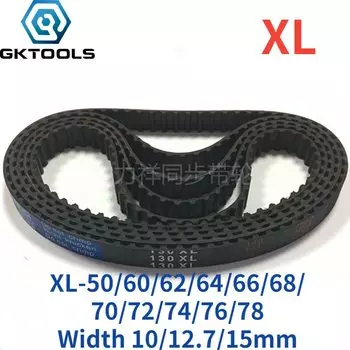 Ремень ГРМ GKTOOLS 50/64/70/78 XL, ширина 10/12, 7/15 мм, периметр 127/162, 56/177, 8/198, 12 мм, резиновый ремень, трапециевидный