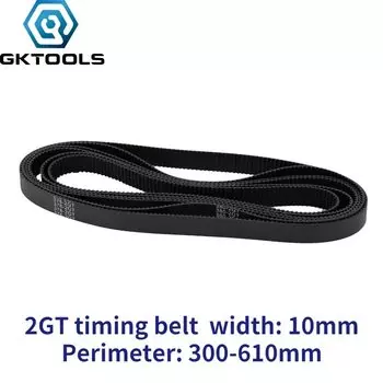 Ремень ГРМ GKTOOLS GT2 10 мм черный