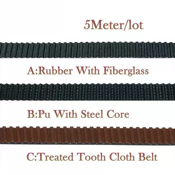 Ремень ГРМ из стекловолокна и резины, 5 м, 6 мм