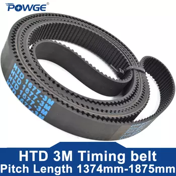 Ремень ГРМ POWGE HTD 3M Lp = 1374 1401 1446 1464 1494 1500 1530 1569 1638 1677 1680 1698 1764 1800 1863 1875 ширина 6-30 мм Резина